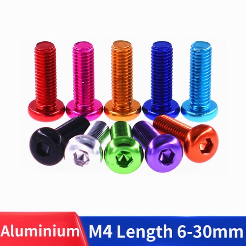 Aluminium button head - m4,