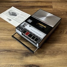 ITT SL Vintage Portable Cassette Player Recorder Tested Working Vgc Carry Case