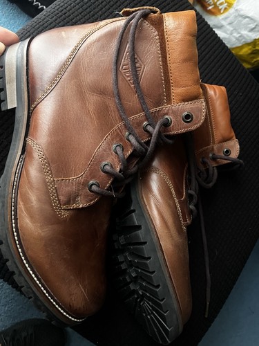Superdry brown leather utility