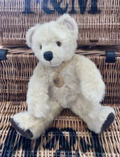 Vintage Little Folk Blond Plush Teddy Bear - 32cm - Made in England Circa 1980s