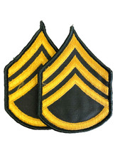 GENUINE American U.S. Army Staff Sergeant Rank Stripes Full Size Chevrons PAIR