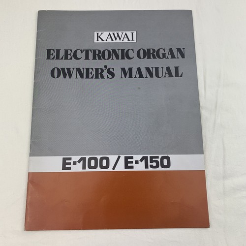 Kawai electronic organ e100 - kawai,