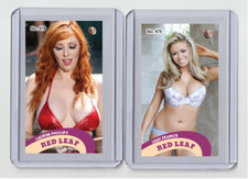 Leah Francis rare MH Red Leaf #'d x/3 Tobacco card no.  479