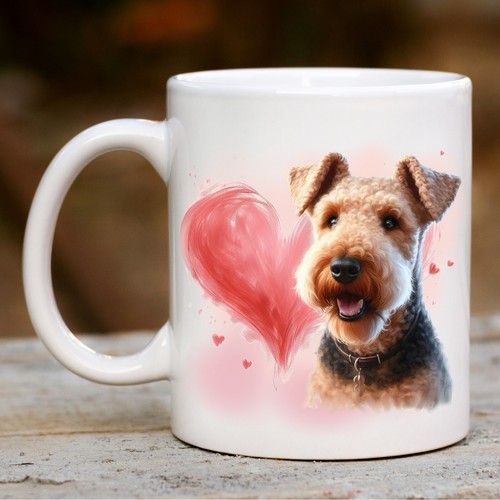 Airedale terrier dog mug - terrier,