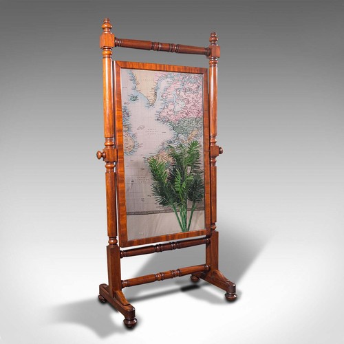 Grand antique cheval mirror - cheval,