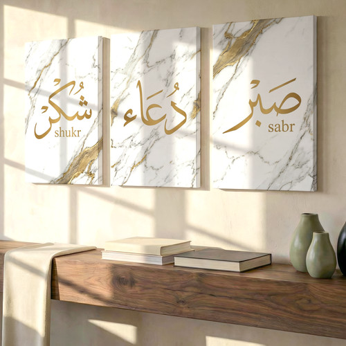 Pieces elegant marble gold - 3,
