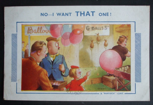 Bamforth comic funfair coconut - bamforth,