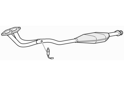 Approved front exhaust pipe - front,