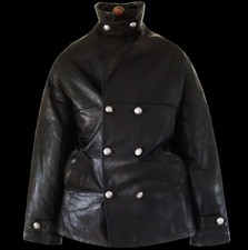 Leather AVIREX Motorcycle Police Bike Motorbike Brando Car Pea Rain Coat Jacket