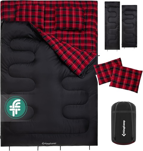 Double sleeping bag - double, with