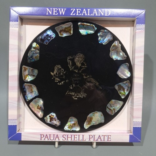 Paua shell plate new - plate, zealand