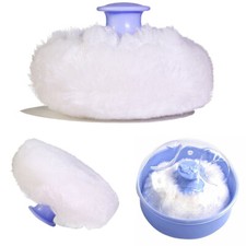 Portable Soft Body Powder Puff Container Box with Talcum Sponge for Easy Travels