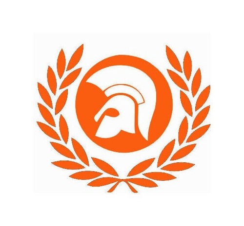 Trojan wreath patch car - wreath, bike