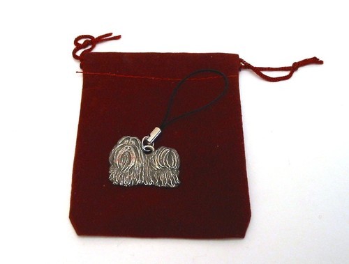 Shih tzu dog pewter mobile - shih,