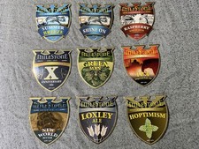 9 MILLSTONE BREWING Co. Beer pump clips.
