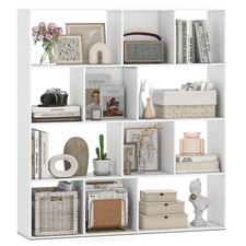 Open Shelf Bookcase w/12
