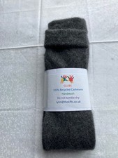 GIFT/Med/COAL/100% Used XXX Long cashmere fingerless gloves/Wrist warmers/Felted