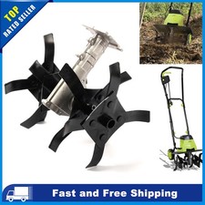 Rotavator Cultivator Tiller Attachment 4 Blade 26mm 9 Spline Shaft Garden Soil F