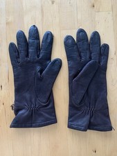 Marks & Spencer Gloves Leather Size Medium Brown