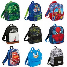 Boys Character Backpack Kids Hero School Nursery Travel Rucksack Lunch Book Bag