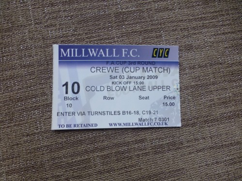 Millwall crewe cup 3rd - v,