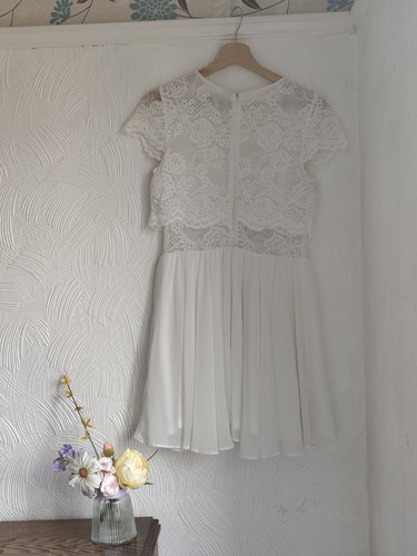 Asos white lace - &, chiffon