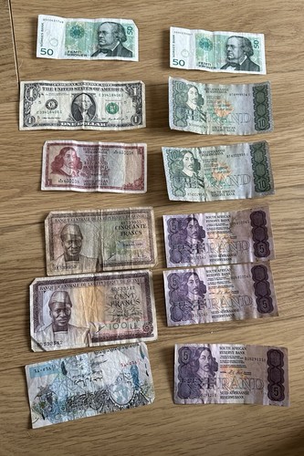 Bundle vintage bank notes - bundle, of