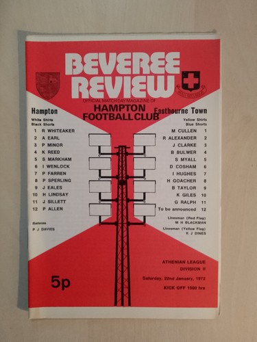 Hampton eastbourne town - v,