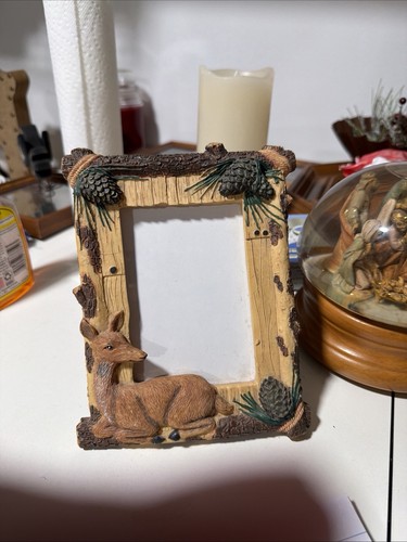 Rustic deer and pine cone - rustic,