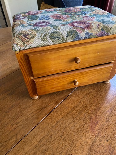 Retro wooden table - retro, tidy/sewing