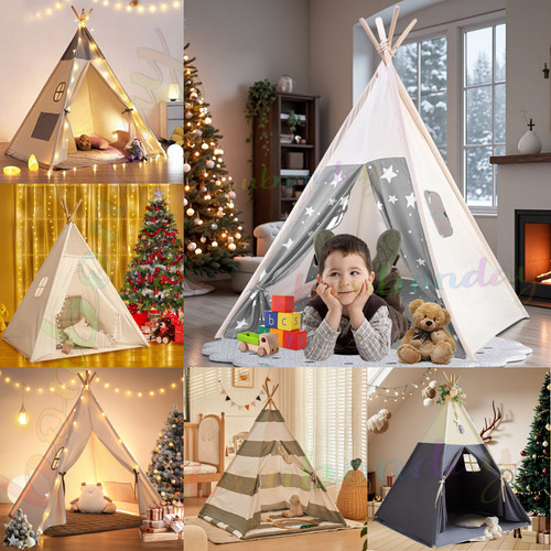 Large canvas kids indian tent - indian,