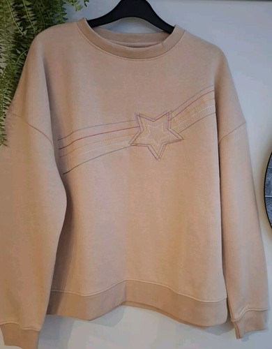 Rose pink star embroidered - pink,