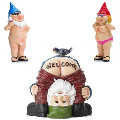 Drunk gnome patio - gnome, ornament