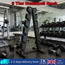 6-Pair Hex Dumbbell Rack Set