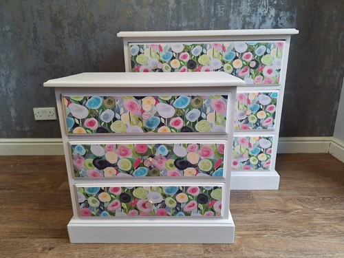 Matching hand painted - painted, pale