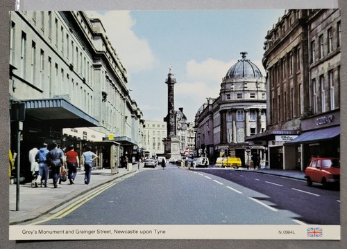 Vintage postcard unused grey - postcard,