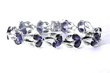 Silver Bracelet Iolite Genuine