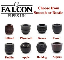 NEW Falcon Standard Pipe Bowls Rustic or Smooth - All Shapes