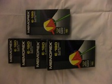 VHS Used Blank Tapes E180 & E195