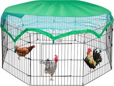 Panel metal chicken coop run - panel,