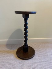 Oak Barley Twist Plant Stand