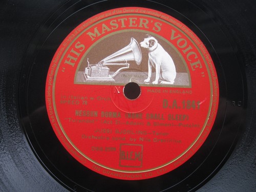 Jussi bjorling rpm nessun - bjorling,