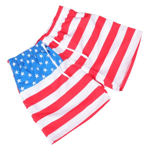 Men swim trunks - men, flag