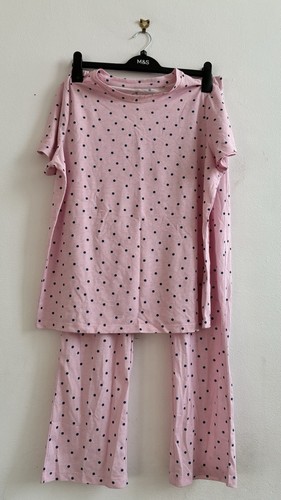Ladies pink and navy spot - navy,
