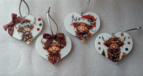 Highland cow christmas - cow,