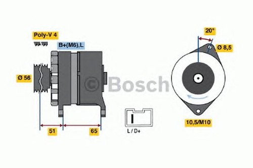Bosch reman alternator - alternator,