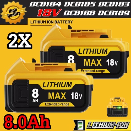 2pack for dewalt - dcb184, 18v