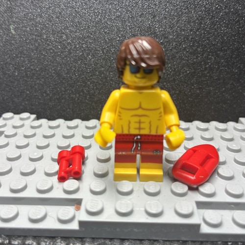 Lifeguard minifigure genuine - lifeguard,