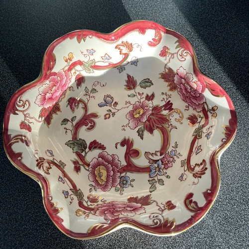 Masons red mandalay pattern - red,