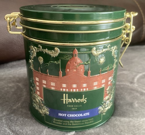 Harrods hot chocolate tin with - harrods,